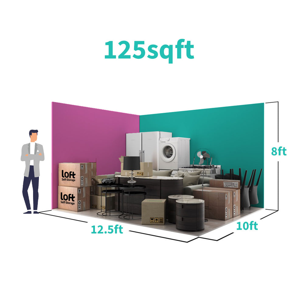 Storage Unit Scale Storage Unit Size Estimator | Loft Self Storage